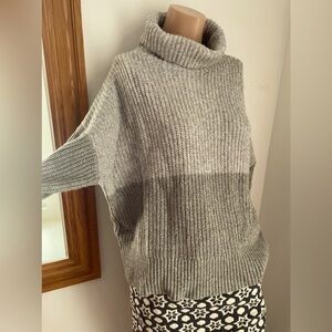 25”PTP Grey oversized S American Eagle cozy big neck sweater